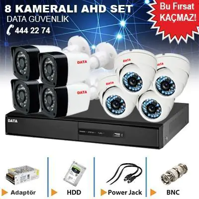 8 Kamera Set