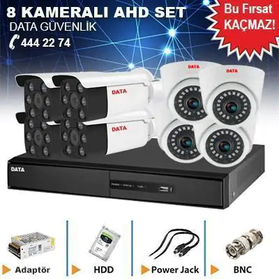 8 Kamera Set