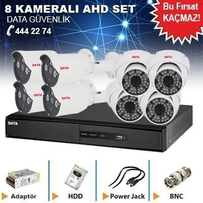8 Kamera Set