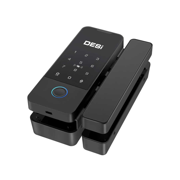 DESİ QUİC Q006 Cam Kapılar İçin Akıllı Kilit IOS/Android Uyumlu - Tuş Takımı - Kart Okuyucu - Parmak İzi - Görsel 2