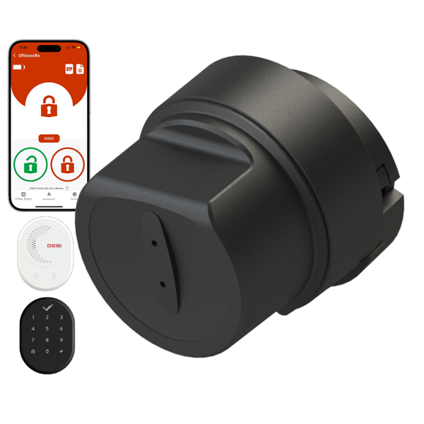 DESİ Utopic RXe Yapay Zeka Destekli Akıllı Kilit IOS/Android Uyumlu - WiFi Akıllı Köprü & Tuş Takımı - Türkiye'de Üretilen Kapılara Özel Smart Lock